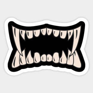 Beast fangs Sticker